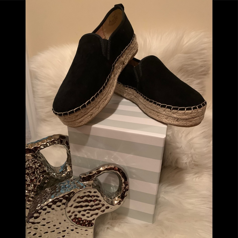 Sam Edelman Black Suede Espadrilles